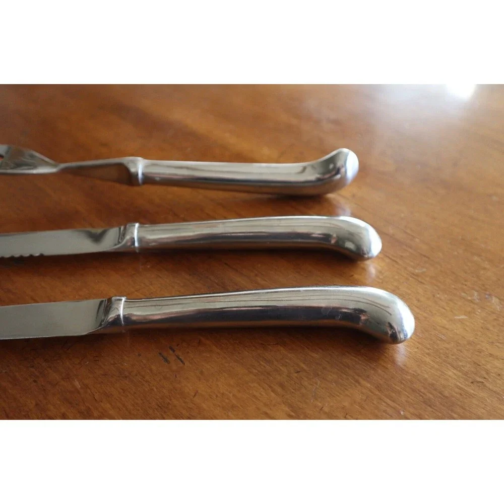 3x Towle ASHLEY Stainless Supreme Korea Carving Fork Knife Wedding Cake Serving